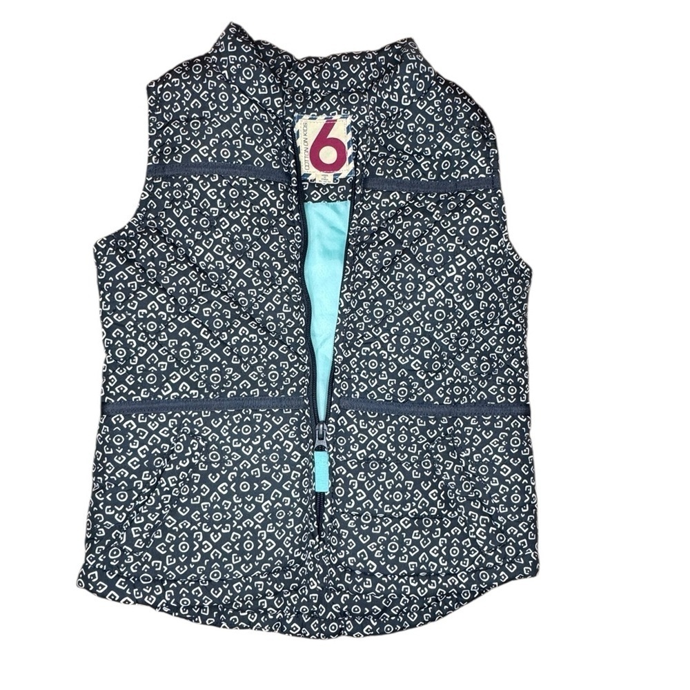 Cotton on Kids Girls Puffer Vest  Size 6 k229
